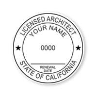 CA Architect Stamps