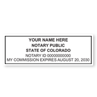 CO Notary Stamps