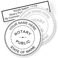 ME Notary Stamps & Seals