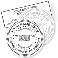 VA Notary Stamps & Seals