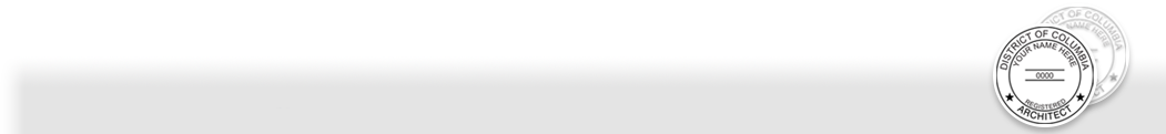 Our complete line of District of Columbia Architect Stamps & Seals meet all state requirements and are made on name brand, top quality, stamp mounts that leave clean professional looking impressions every time.