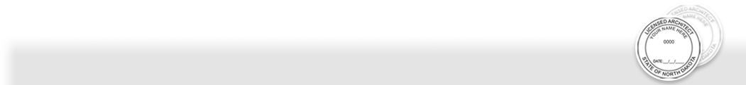 Our complete line of North Dakota Architect Stamps & Seals meet all state requirements and are made on name brand high quality mounts that leave clean professional looking impressions every time.
