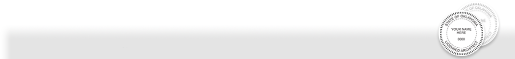 Our complete line of affordable Oklahoma Architect Stamps & Seals meet all state requirements and are made on name brand high quality stamp mounts that leave clean professional looking impressions every time.