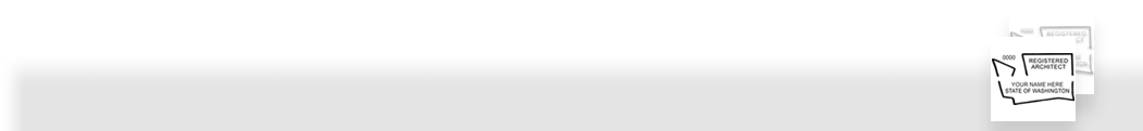 Our complete line of affordable Washington Architect Stamps & Seals meet all state requirements and are made on name brand high quality stamp mounts that leave clean professional looking impressions every time.