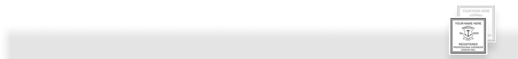 Our complete line of affordable Rhode Island Engineer stamps and seals meet all state requirements and are made on name brand high quality stamp mounts that leave clean professional looking impressions every time.