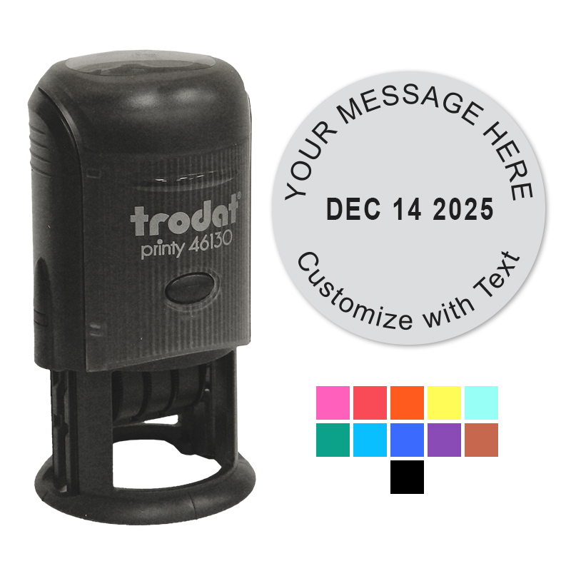 Round Custom Date Stamps
