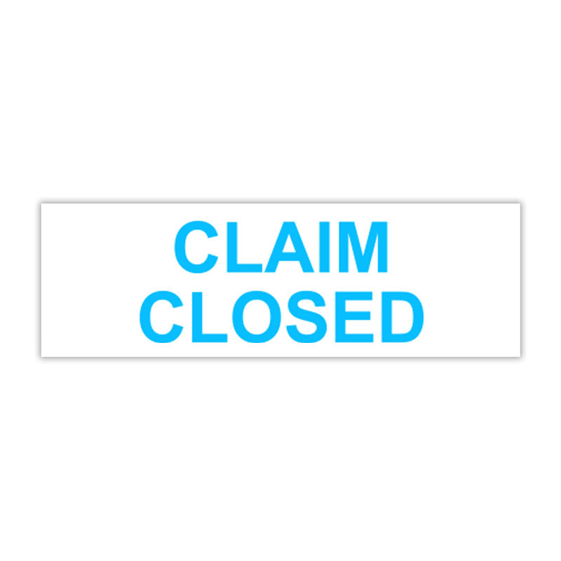 Claim Closed Stock Message Stamp Rubber Stamp Champ