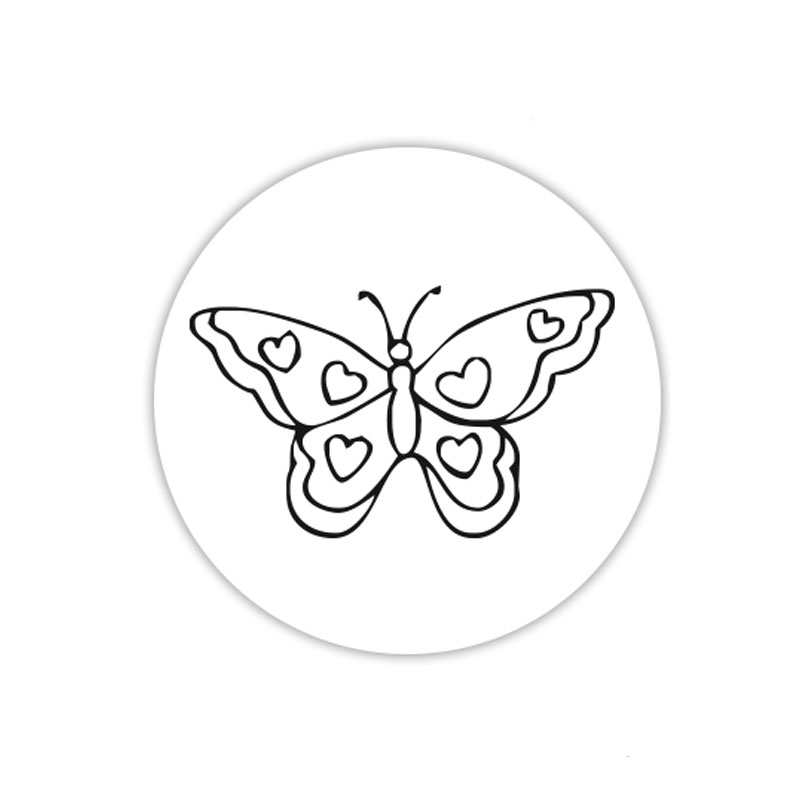 Butterfly Rubber Stamp