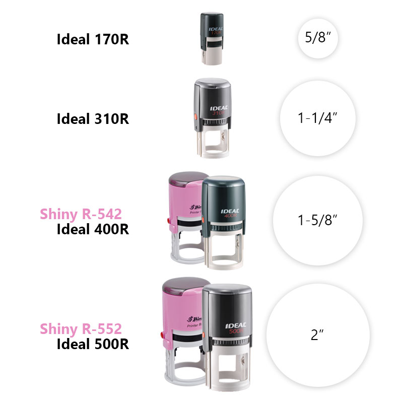 Star Sharp Points and Smiley Face Self-Inking Stamp