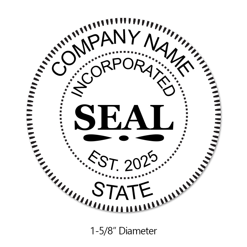 company rubber stamp template