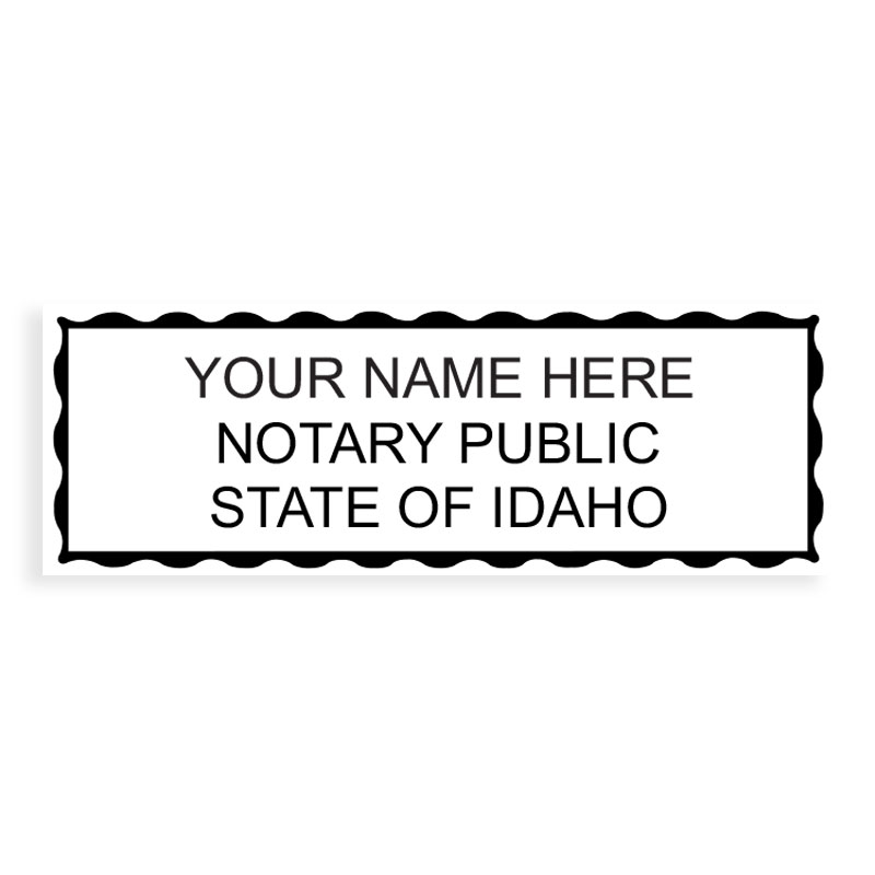 Idaho Notary Public Stamp Rubber Stamp Champ