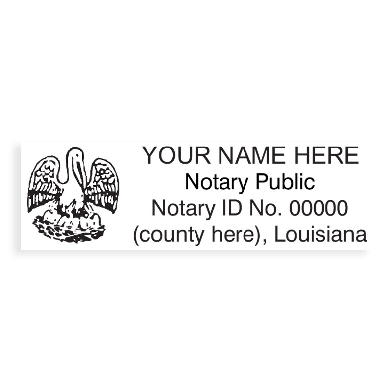 Louisiana Notary Public Stamp Rubber Stamp Champ