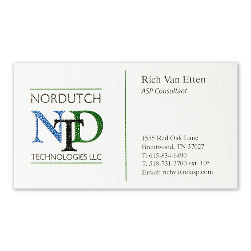 3 1/2 x 2 Red Business Cards