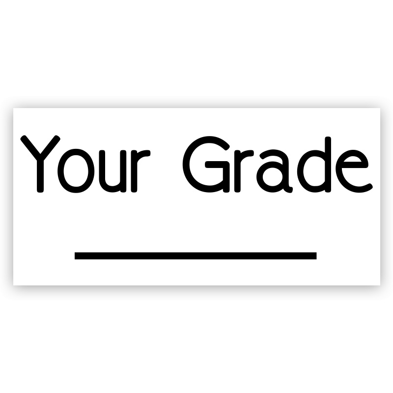 Your Grade Self-Inking Teacher Rubber Stamp