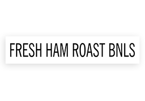 This FRESH HAM ROAST BNLS stamp is easy to use w/ your choice of 2 sizes & 2 mount options, wood stamp or self-inking. Great for grocery stores, butchers & more!