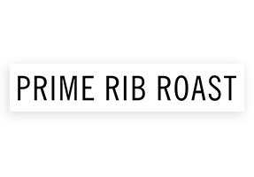 This PRIME RIB ROAST stamp is easy to use w/ your choice of 2 sizes & 2 mount options, wood stamp or self-inking. Great for grocery stores, butchers & more!