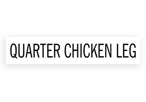 This QUARTER CHICKEN LEG stamp is easy to use w/ your choice of 2 sizes & 2 mount options, wood stamp or self-inking. Great for grocery stores, butchers & more!