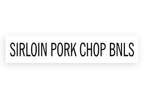 This SRLN PORK CHOP BNLS stamp is easy to use w/ your choice of 2 sizes & 2 mount options, wood stamp or self-inking. Great for grocery stores, butchers & more!