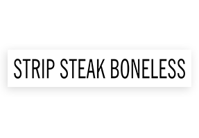 This STRIP STEAK BONELESS stamp is easy to use w/ your choice of 2 sizes & 2 mount options, wood stamp or self-inking. Great for grocery stores, butchers & more!