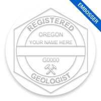 This professional geologist embosser for the state of Oregon adheres to state regulations and provides top quality impressions. Free shipping over $100!