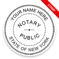 This notary public stamp for the state of New York adheres to state regulations and provides top quality impressions. Orders over $75 ship free!