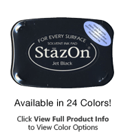 StazOn Permanent Ink Stamp Pad, 1-7/8 x 3, Sunflower Yellow