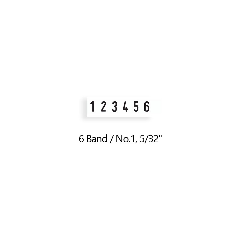 This 6 band Trodat stock numberer features 0-9 per band and a character height of 5/32". Personalize it with one of 11 ink colors. Orders over $100 ship free!