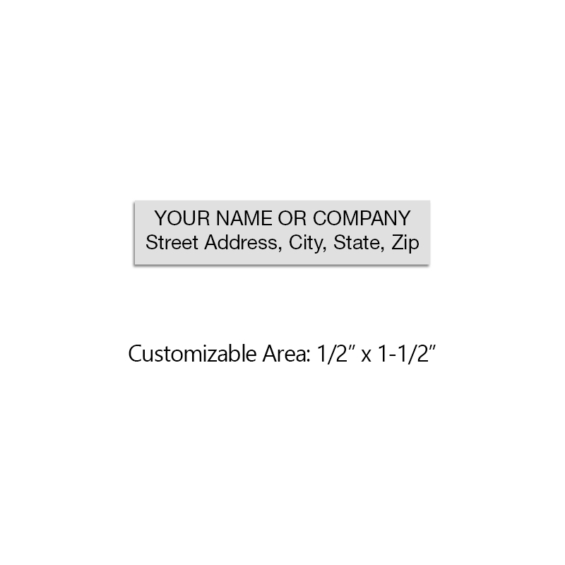 Addressing envelopes, boxes or paperwork has never been faster or easier with a custom address stamp. Free shipping on orders over $100!