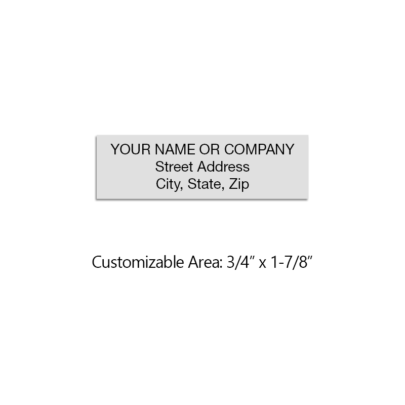 Addressing envelopes, boxes or paperwork has never been faster or easier with a custom address stamp. Free shipping on orders over $75!