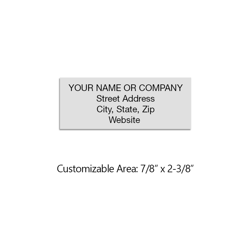 Facilitate your paperwork with a convenient and dependable address stamp! Customize up to 4 lines of text. Free shipping on orders over $75!