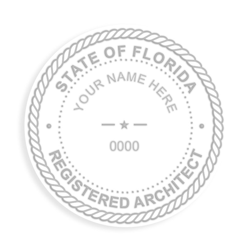 This professional architect embosser for the state of Florida adheres to state regulations and provides top quality impressions. Orders over $75 ship free.