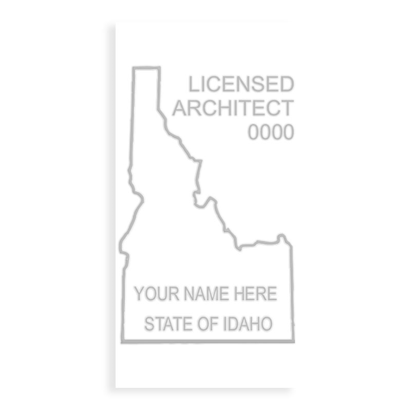 This professional architect embosser for the state of Idaho adheres to state regulations and provides top quality impressions. Orders over $75 ship free.