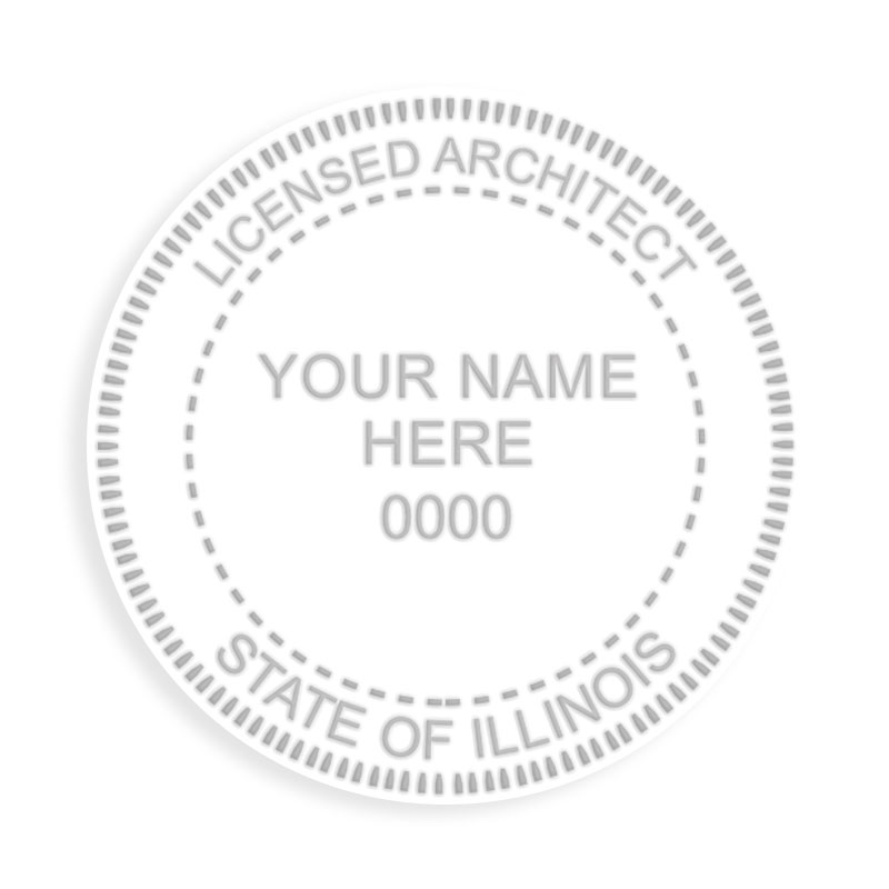 This professional architect embosser for the state of Illinois adheres to state regulations and makes top quality impressions. Orders over $100 ship free.