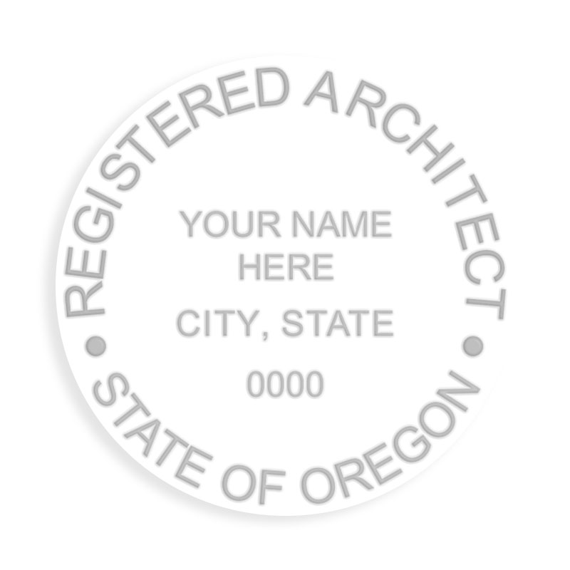 This professional architect embosser for the state of Oregon adheres to state regulations and makes top quality impressions. Orders over $100 ship free.