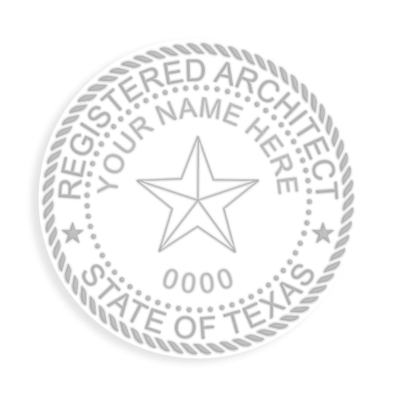 This professional architect embosser for the state of Texas adheres to state regulations and makes top quality impressions. Orders over $75 ship free.