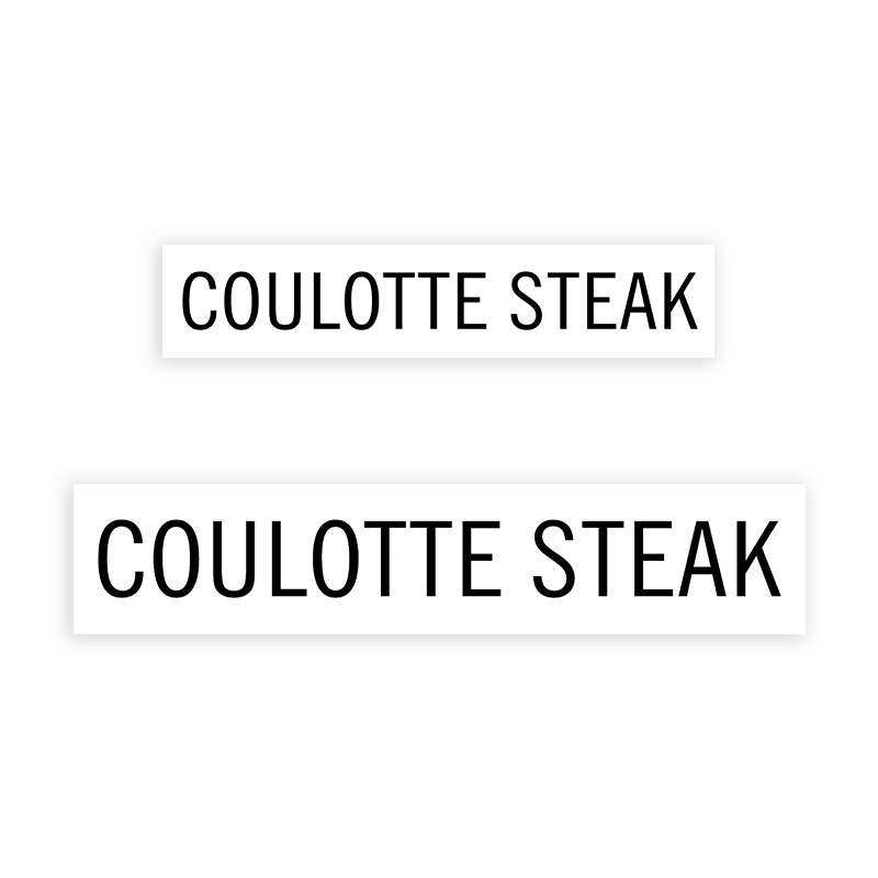 This COULOTTE STEAK stamp is easy to use w/ your choice of 2 sizes & 2 mount options, wood stamp or self-inking. Great for grocery stores, butchers & more!