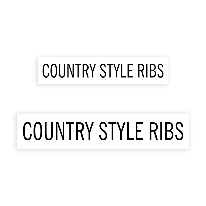 This COUNTRY STYLE RIBS stamp is easy to use w/ your choice of 2 sizes & 2 mount options, wood stamp or self-inking. Great for grocery stores, butchers & more!