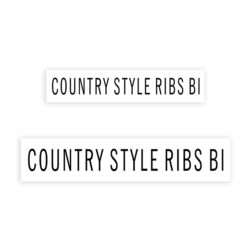 This COUNTRY STYLE RIBS BI stamp is easy to use w/ your choice of 2 sizes & 2 mount options, wood stamp or self-inker. Great for grocery stores, butchers & more!