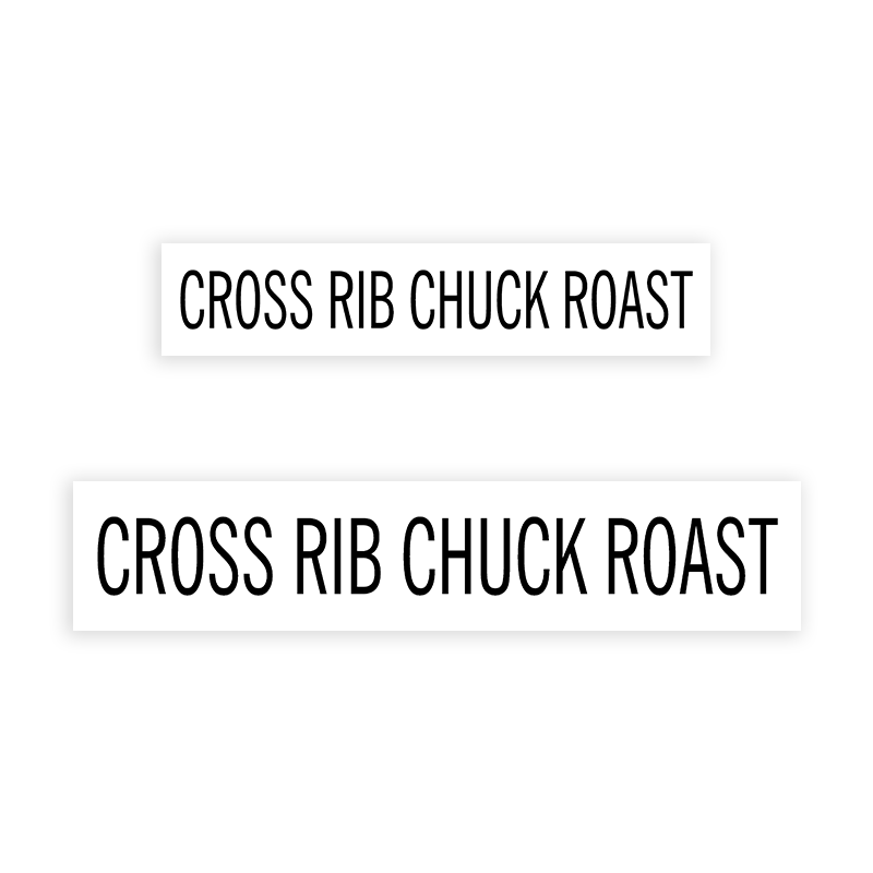 This CROSS RIB CHUCK ROAST stamp is easy to use w/ your choice of 2 sizes & 2 mount options, wood stamp or self-inker. Great for grocery stores, butchers & more!