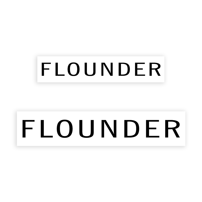 This FLOUNDER stamp is easy to use w/ your choice of 2 sizes & 2 mount options, wood stamp or self-inking. Great for grocery stores, butchers & more!