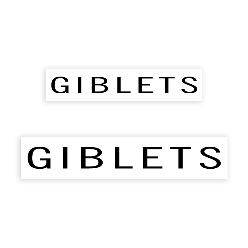 This GIBLETS stamp is easy to use w/ your choice of 2 sizes & 2 mount options, wood stamp or self-inking. Great for grocery stores, butchers & more!