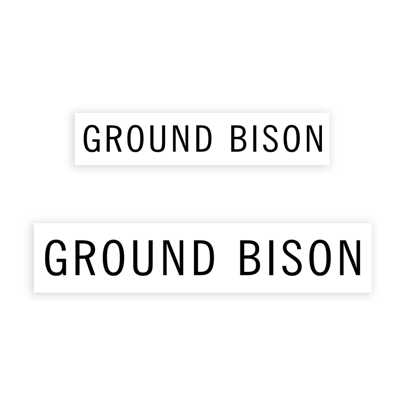 This GROUND BISON stamp is easy to use w/ your choice of 2 sizes & 2 mount options, wood stamp or self-inking. Great for grocery stores, butchers & more!