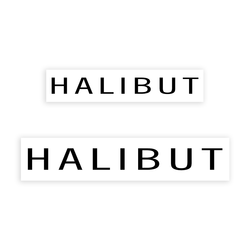 This HALIBUT stamp is easy to use w/ your choice of 2 sizes & 2 mount options, wood stamp or self-inking. Great for grocery stores, butchers & more!