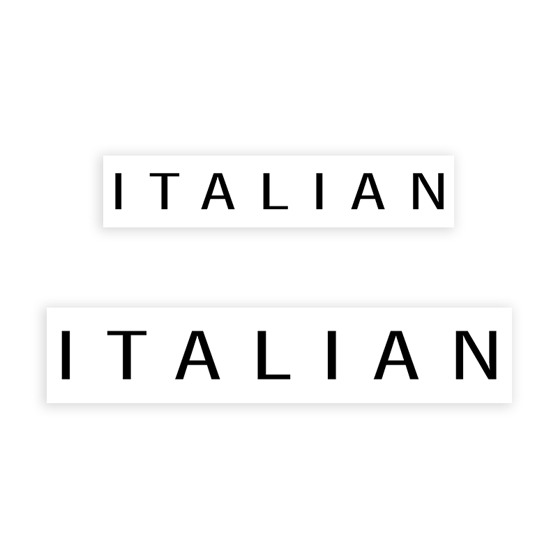 This ITALIAN stamp is easy to use w/ your choice of 2 sizes & 2 mount options, wood stamp or self-inking. Great for grocery stores, butchers & more!