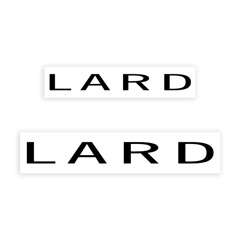 This LARD stamp is easy to use w/ your choice of 2 sizes & 2 mount options, wood stamp or self-inking. Great for grocery stores, butchers & more!