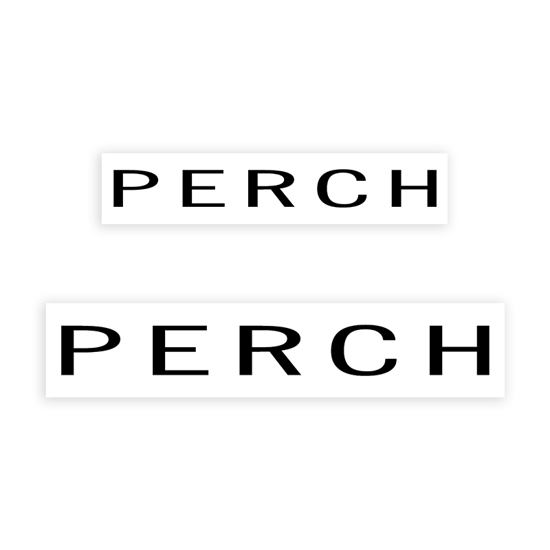 This PERCH stamp is easy to use w/ your choice of 2 sizes & 2 mount options, wood stamp or self-inking. Great for grocery stores, butchers & more!