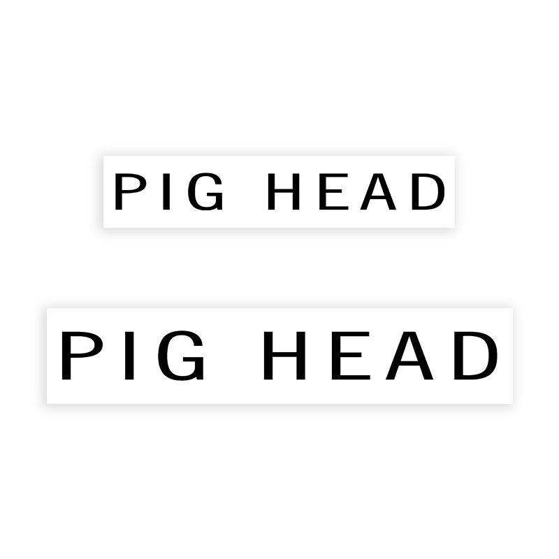 This PIG HEAD stamp is easy to use w/ your choice of 2 sizes & 2 mount options, wood stamp or self-inking. Great for grocery stores, butchers & more!