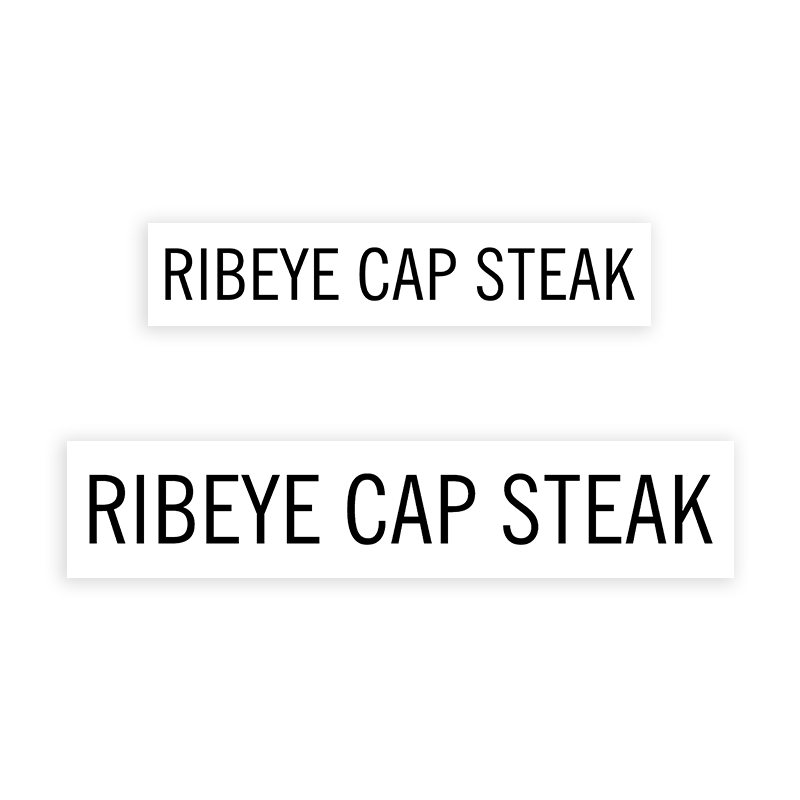 This RIBEYE CAP STEAK stamp is easy to use w/ your choice of 2 sizes & 2 mount options, wood stamp or self-inking. Great for grocery stores, butchers & more!