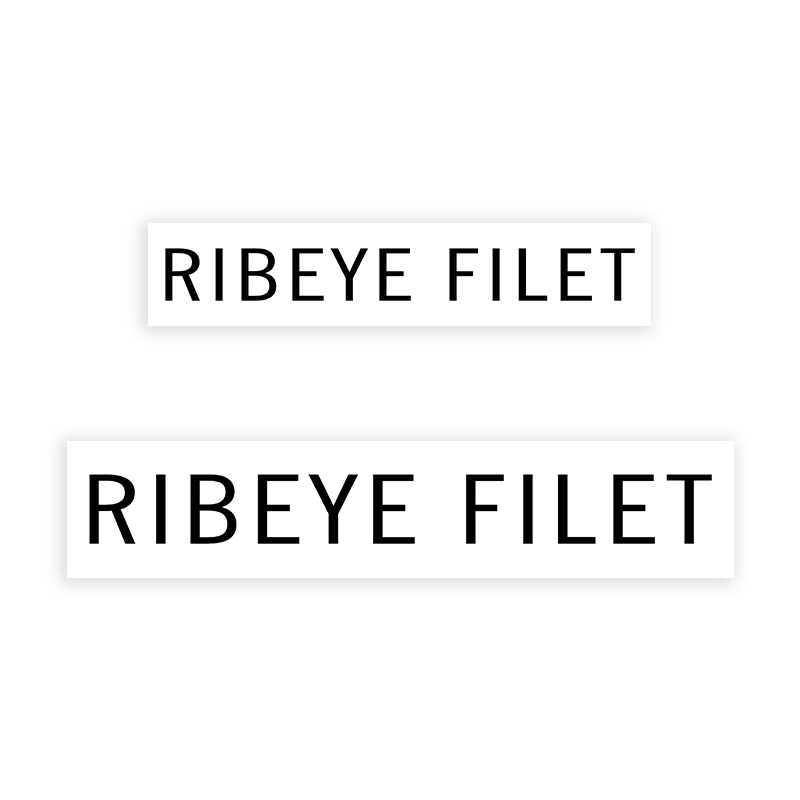 This RIBEYE FILET stamp is easy to use w/ your choice of 2 sizes & 2 mount options, wood stamp or self-inking. Great for grocery stores, butchers & more!