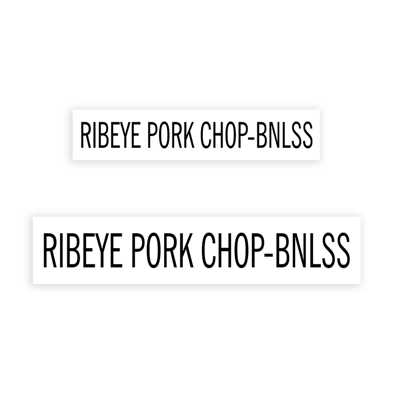 This RIBEYE PORK CHP BNLS stamp is easy to use w/ your choice of 2 sizes & 2 mount options, wood stamp or self-inking. Great for grocery stores, butchers & more!